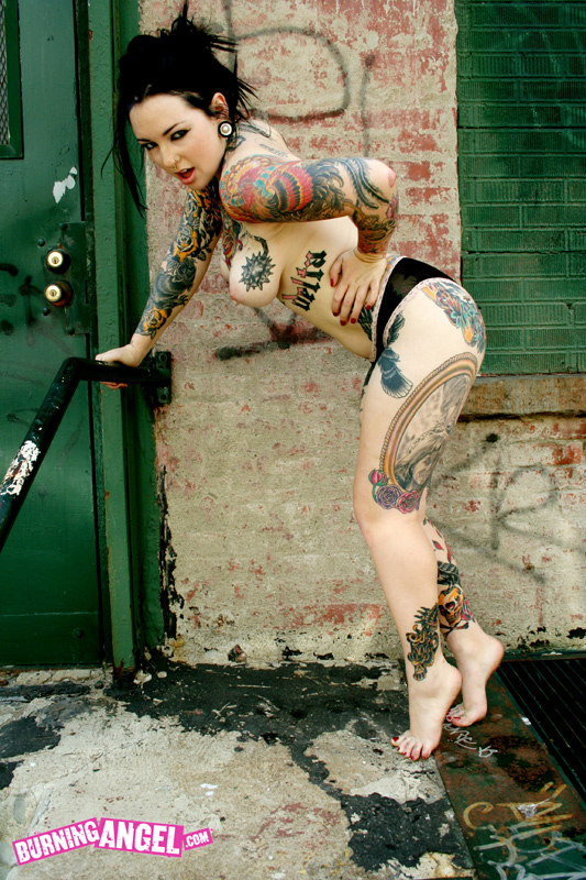 Tattoed Goth Girl